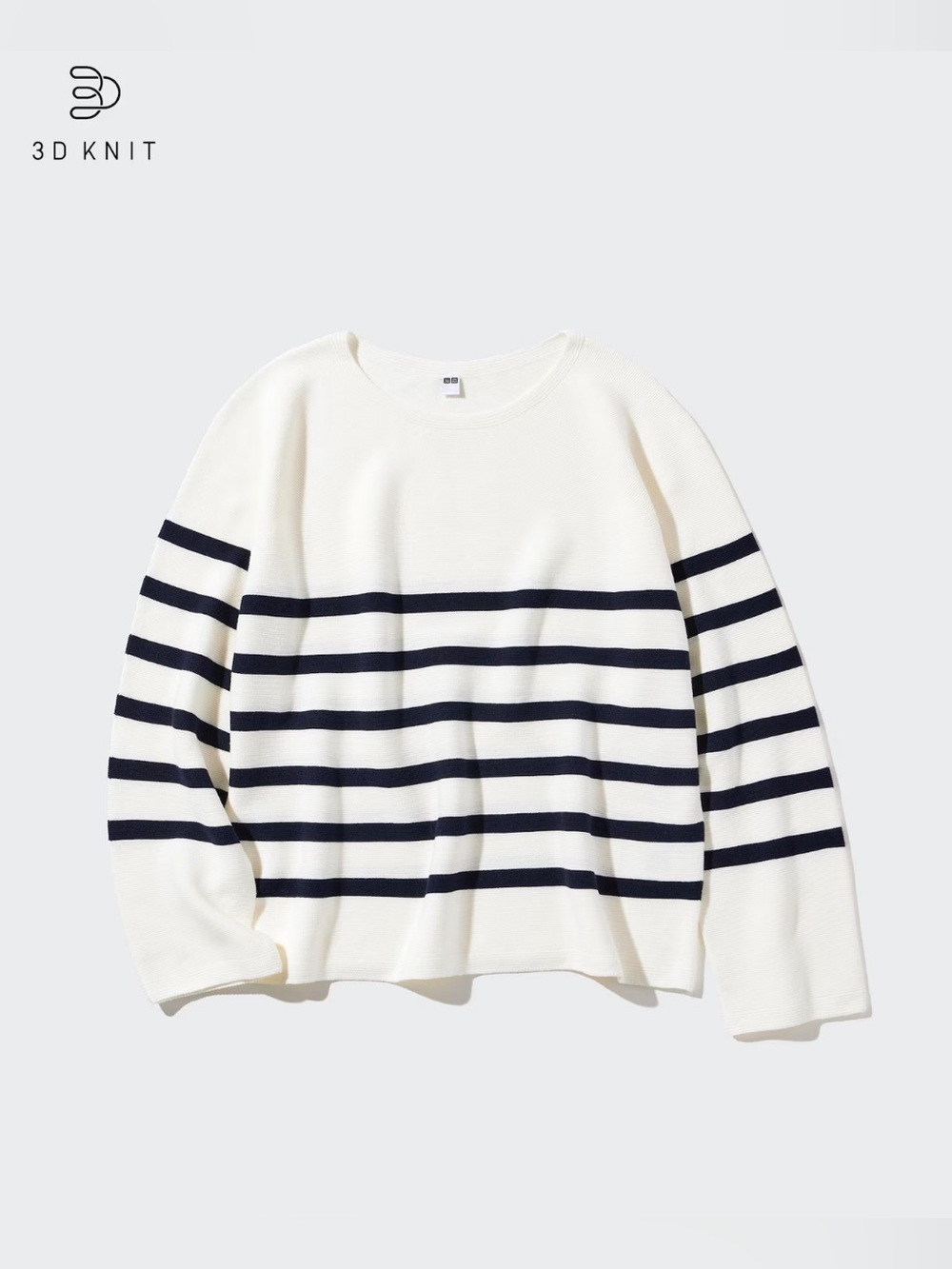Uniqlo 3D Knit Cotton Striped Sweater